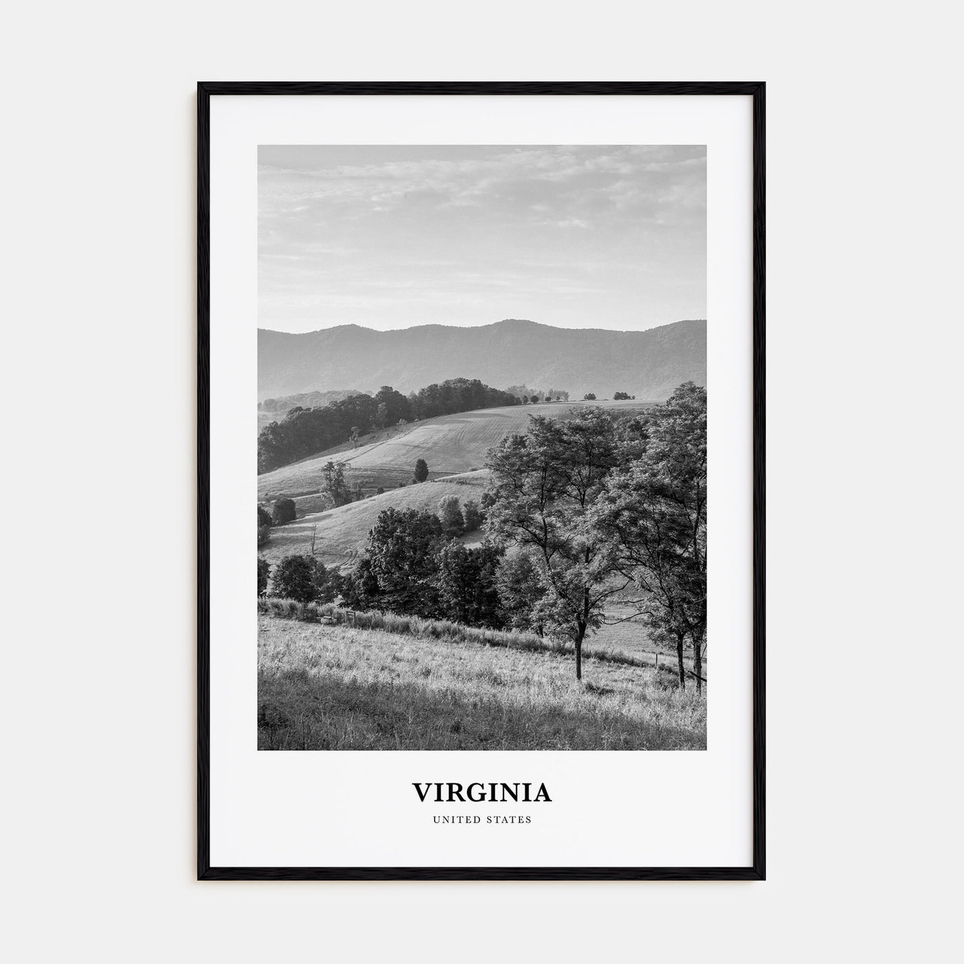 Virginia Portrait B&W No 1 Poster