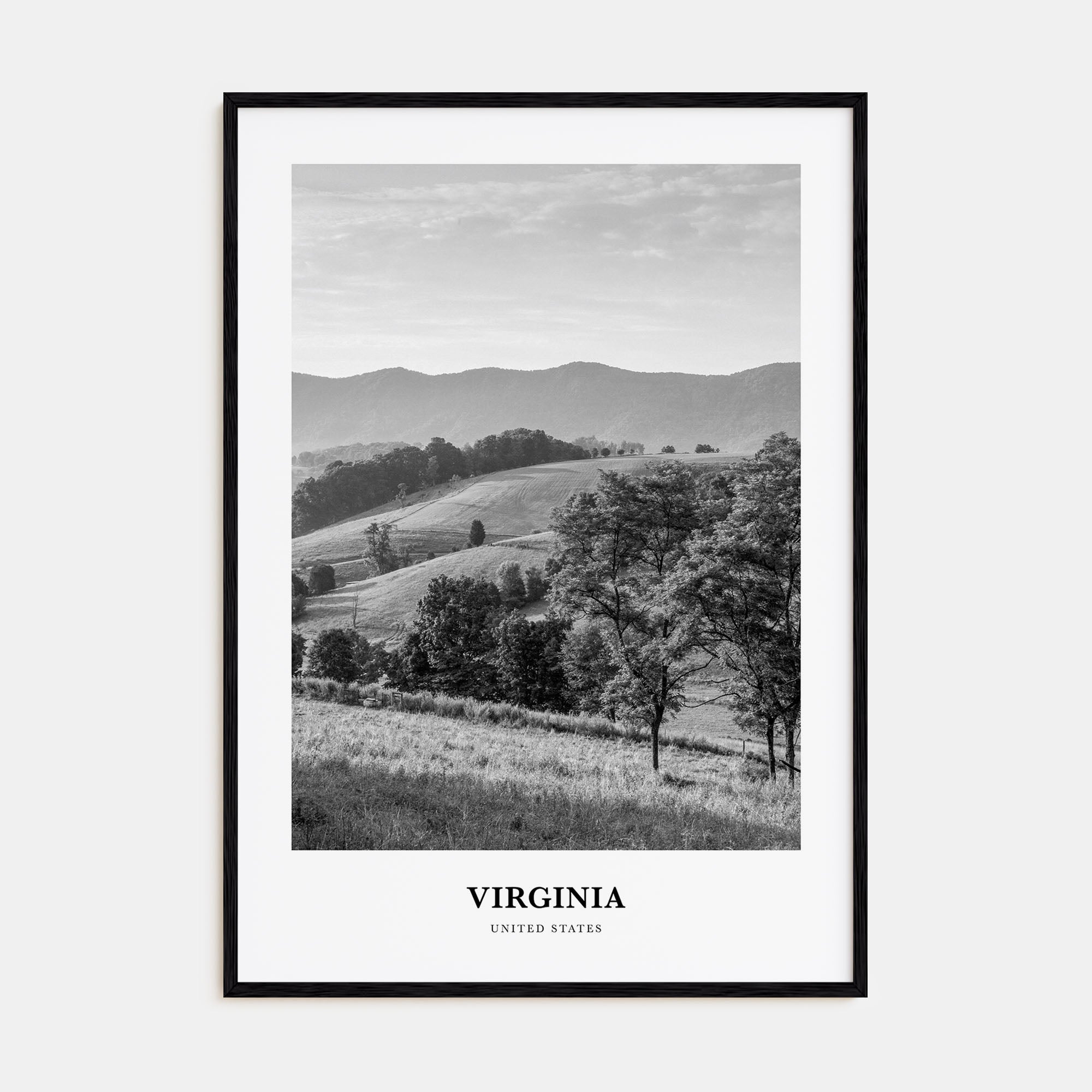 Virginia Portrait B&W No 1 Poster