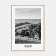 Virginia Portrait B&W No 1 Poster