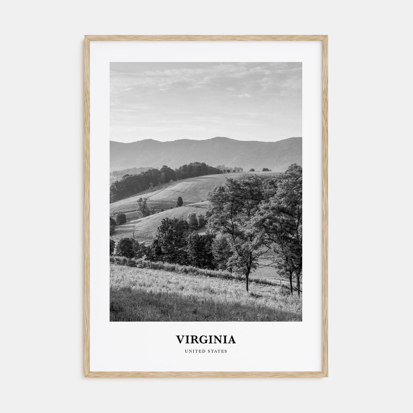 Virginia Portrait B&W No 1 Poster