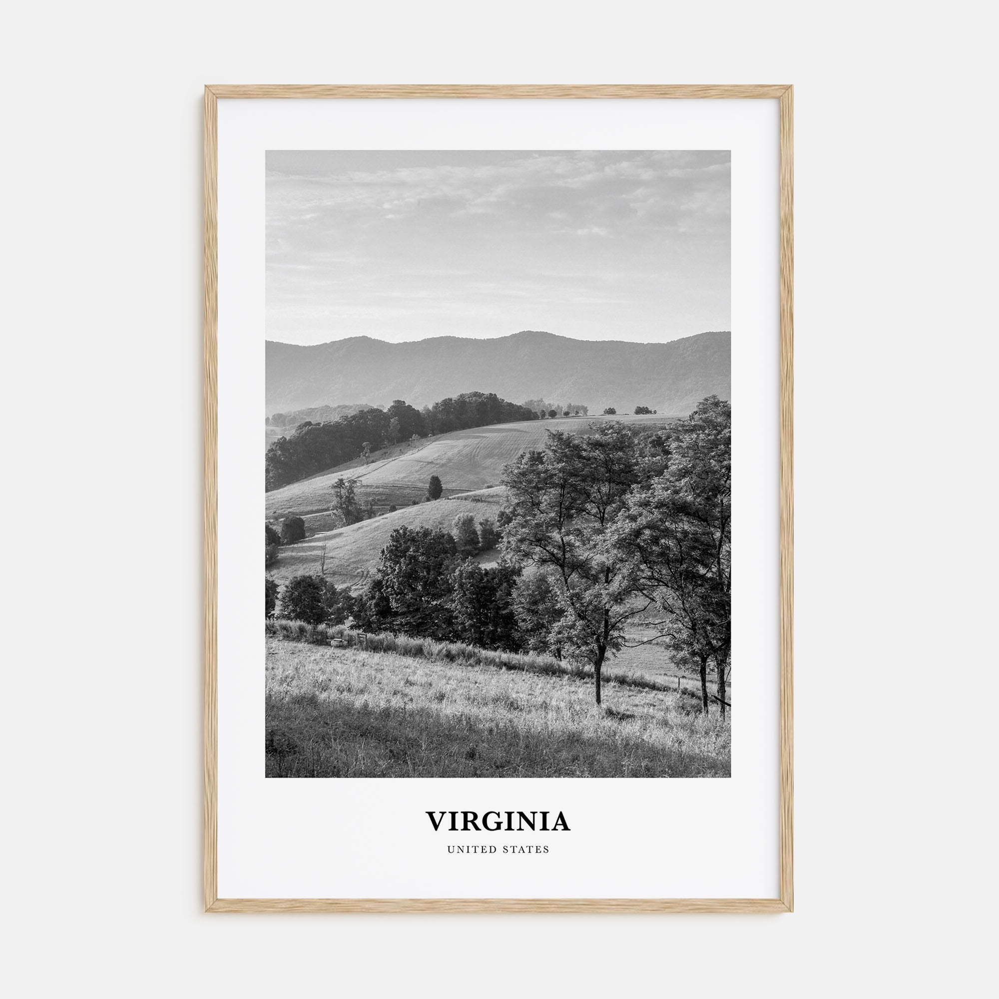 Virginia Portrait B&W No 1 Poster