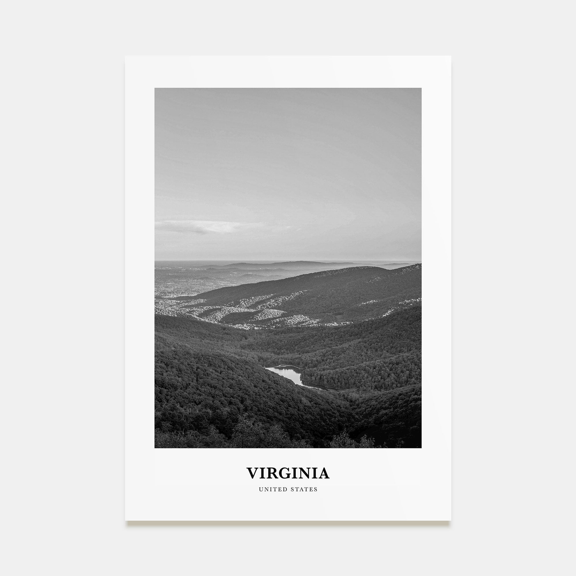 Virginia Portrait B&W No 2 Poster
