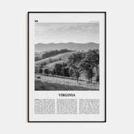 Virginia Travel B&W No 1 Poster