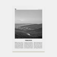 Virginia Travel B&W No 2 Poster