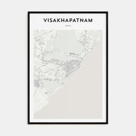 Visakhapatnam Map Portrait Poster