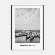 Visakhapatnam Portrait B&W Poster