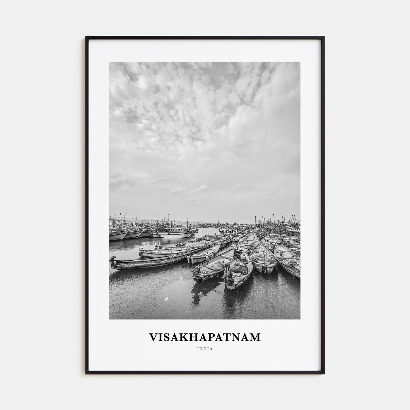 Visakhapatnam Portrait B&W Poster