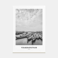 Visakhapatnam Portrait B&W Poster