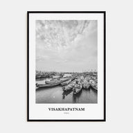 Visakhapatnam Portrait B&W Poster