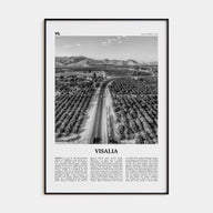 Visalia Travel B&W Poster