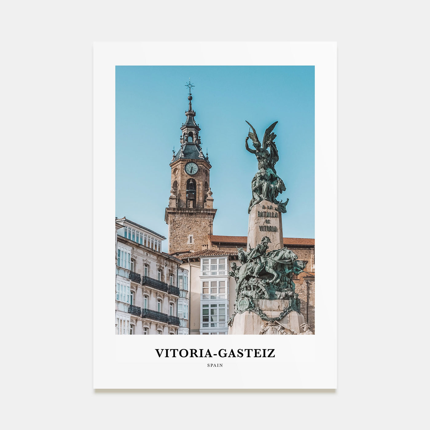 Vitoria-Gasteiz Portrait Color Poster