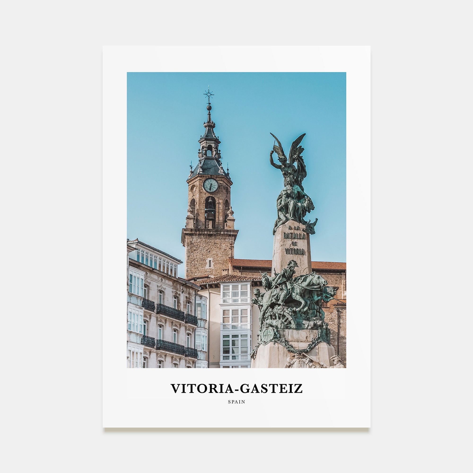 Vitoria-Gasteiz Portrait Color Poster
