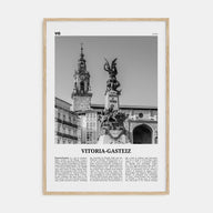 Vitoria-Gasteiz Travel B&W Poster