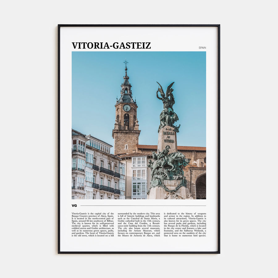Vitoria-Gasteiz Travel Color Poster