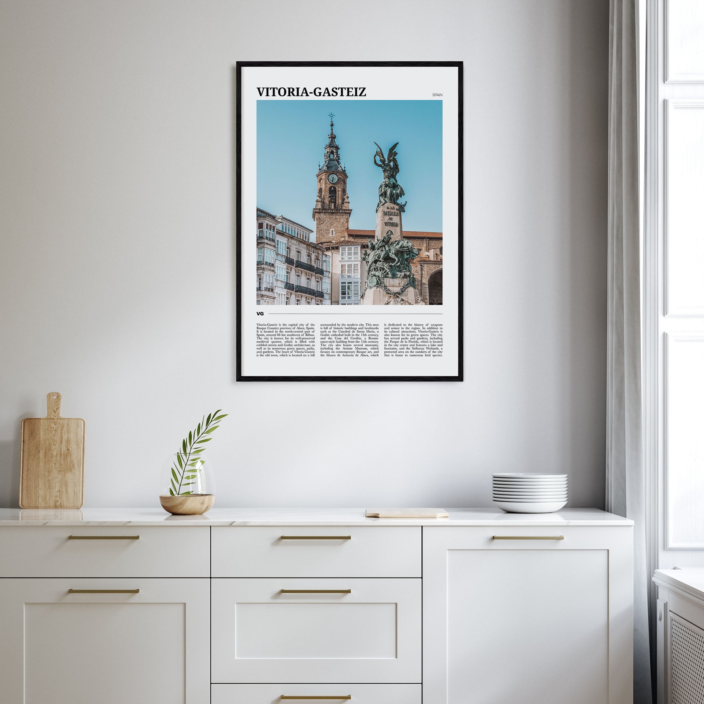 Vitoria-Gasteiz Travel Color Poster