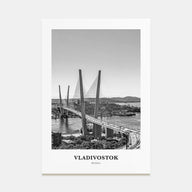 Vladivostok Portrait B&W Poster