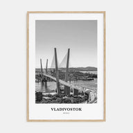 Vladivostok Portrait B&W Poster