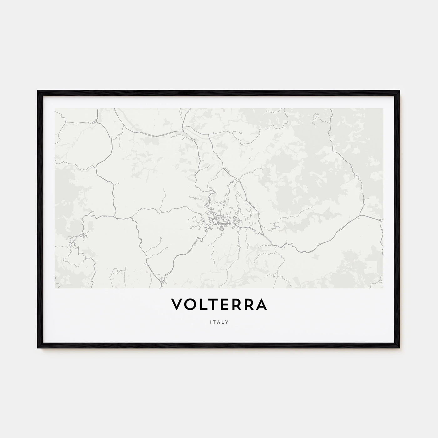 Volterra Map Landscape Poster