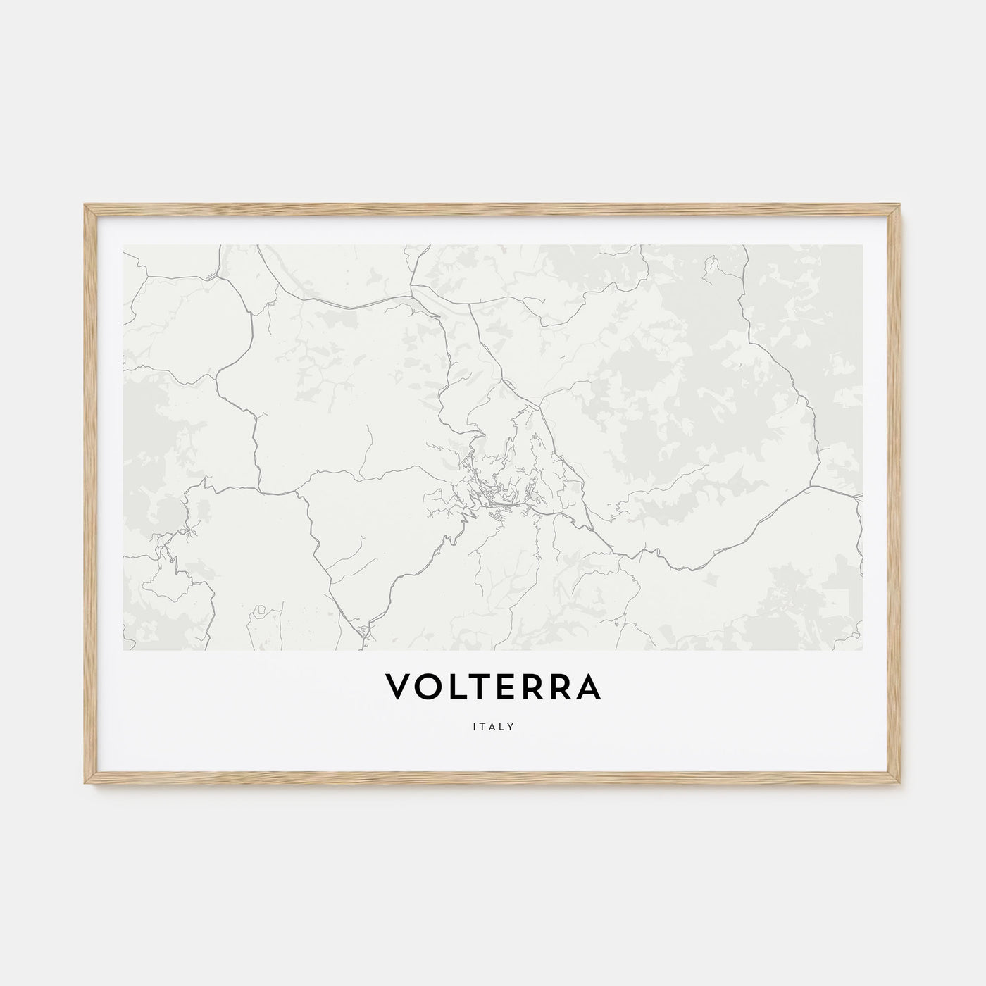 Volterra Map Landscape Poster