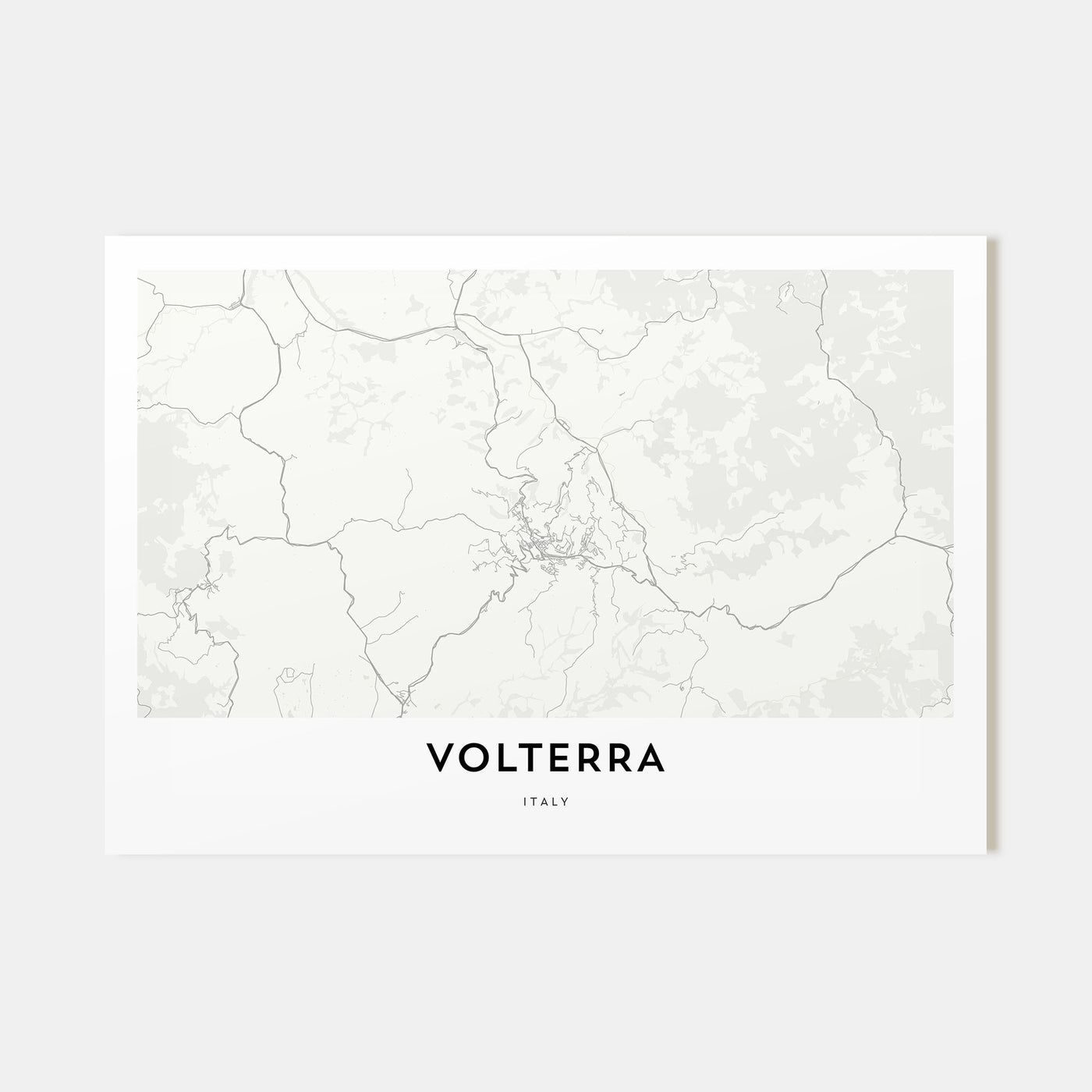 Volterra Map Landscape Poster