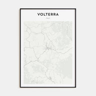 Volterra Map Portrait Poster