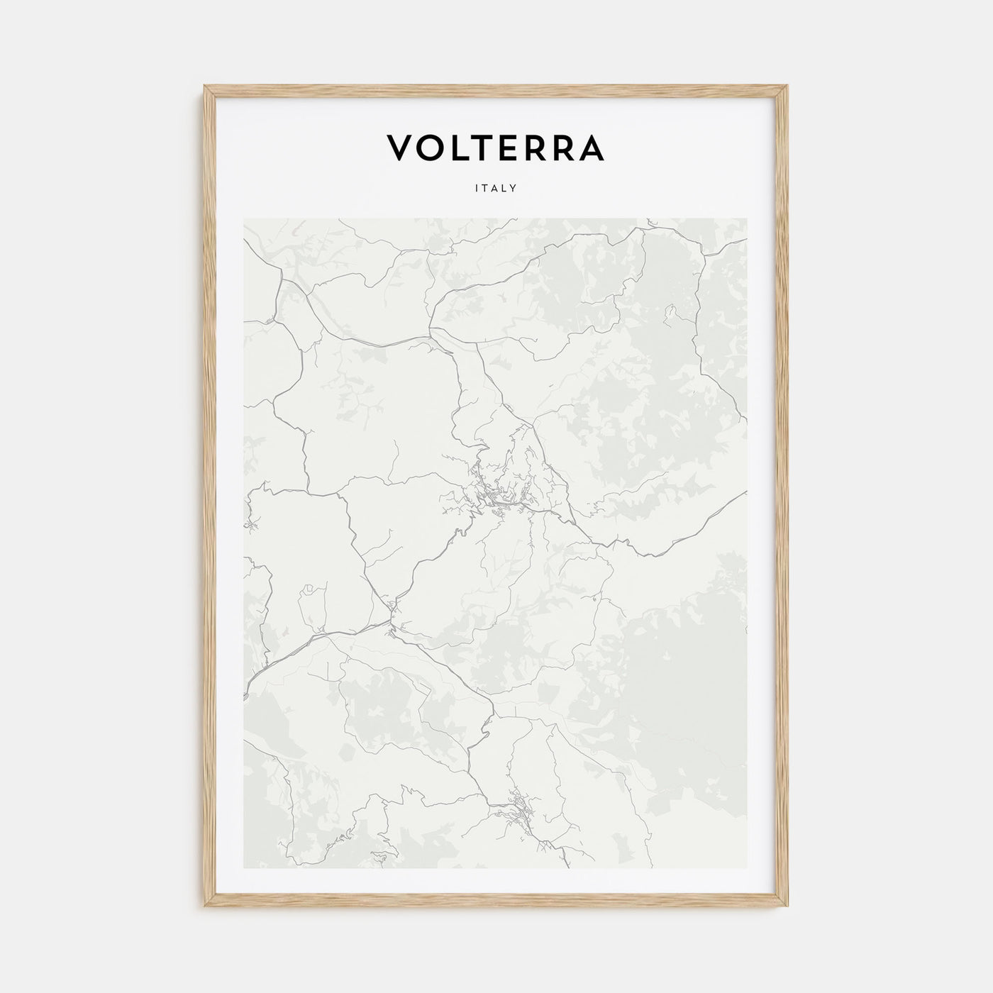 Volterra Map Portrait Poster