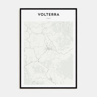Volterra Map Portrait Poster