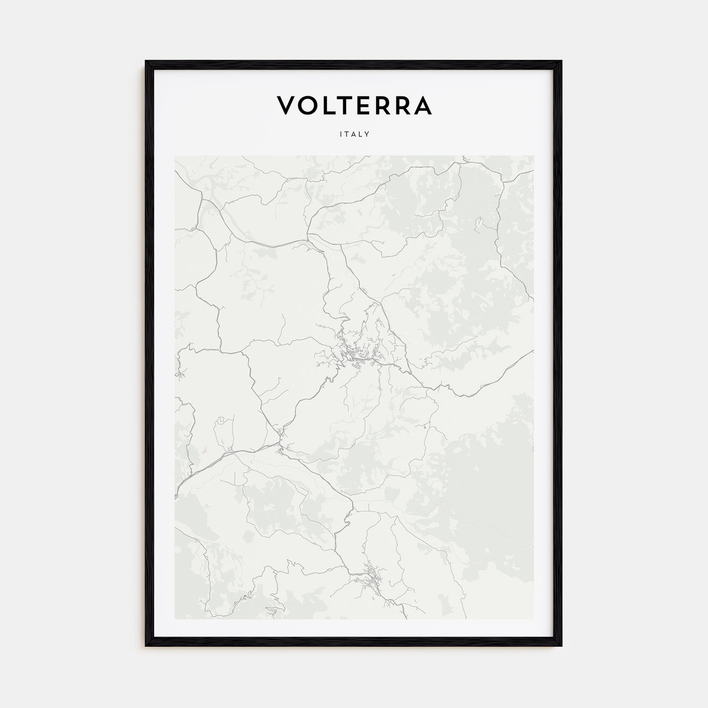 Volterra Map Portrait Poster