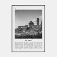 Volterra Travel B&W Poster