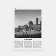 Volterra Travel B&W Poster