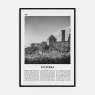 Volterra Travel B&W Poster