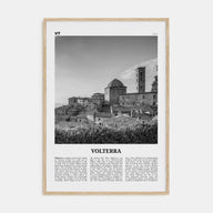 Volterra Travel B&W Poster