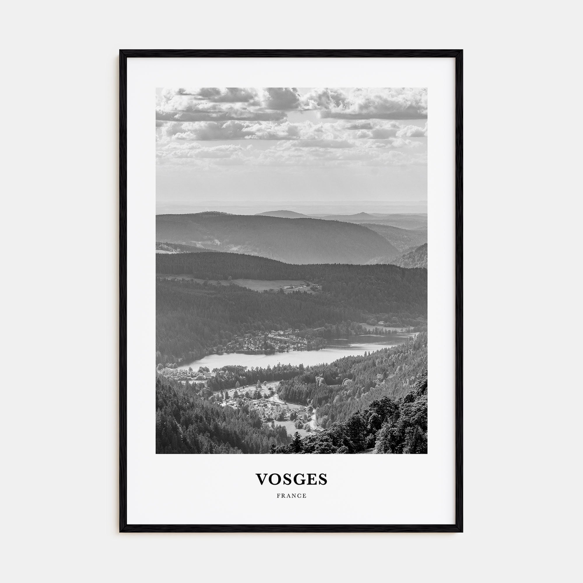 Vosges Portrait B&W Poster