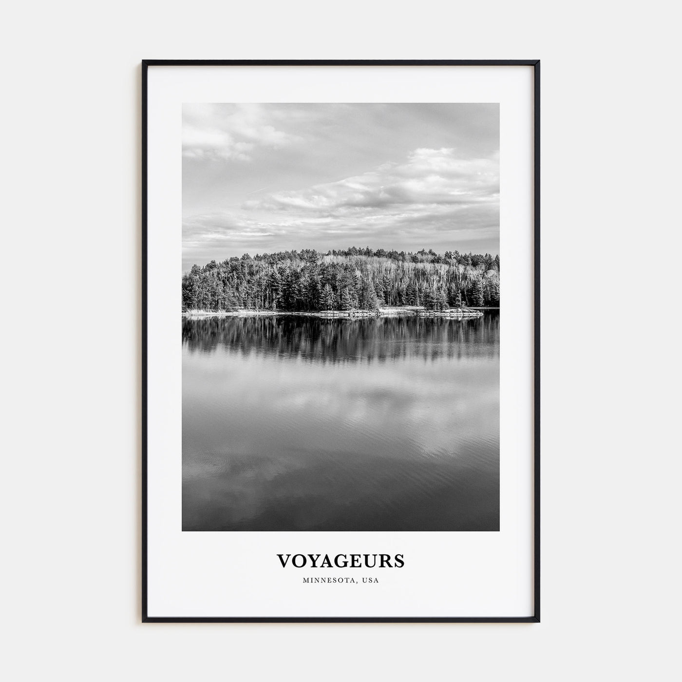 Voyageurs National Park Portrait B&W Poster