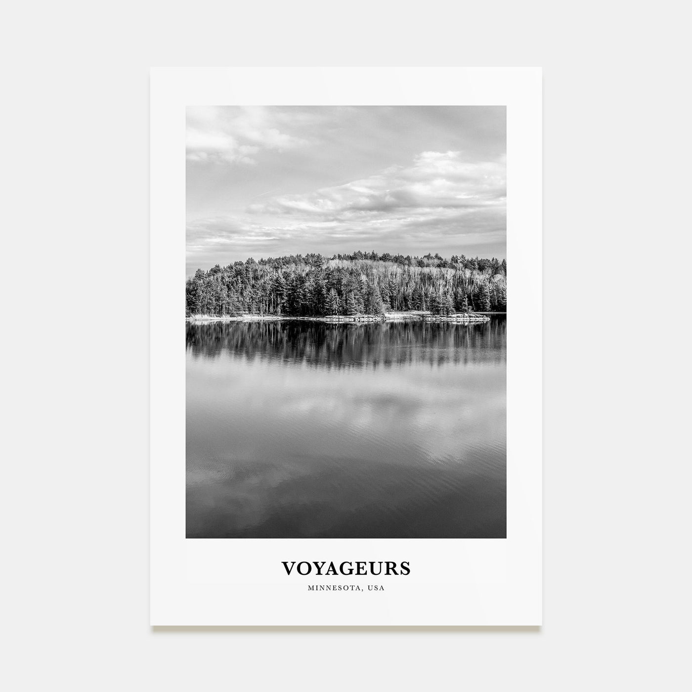 Voyageurs National Park Portrait B&W Poster