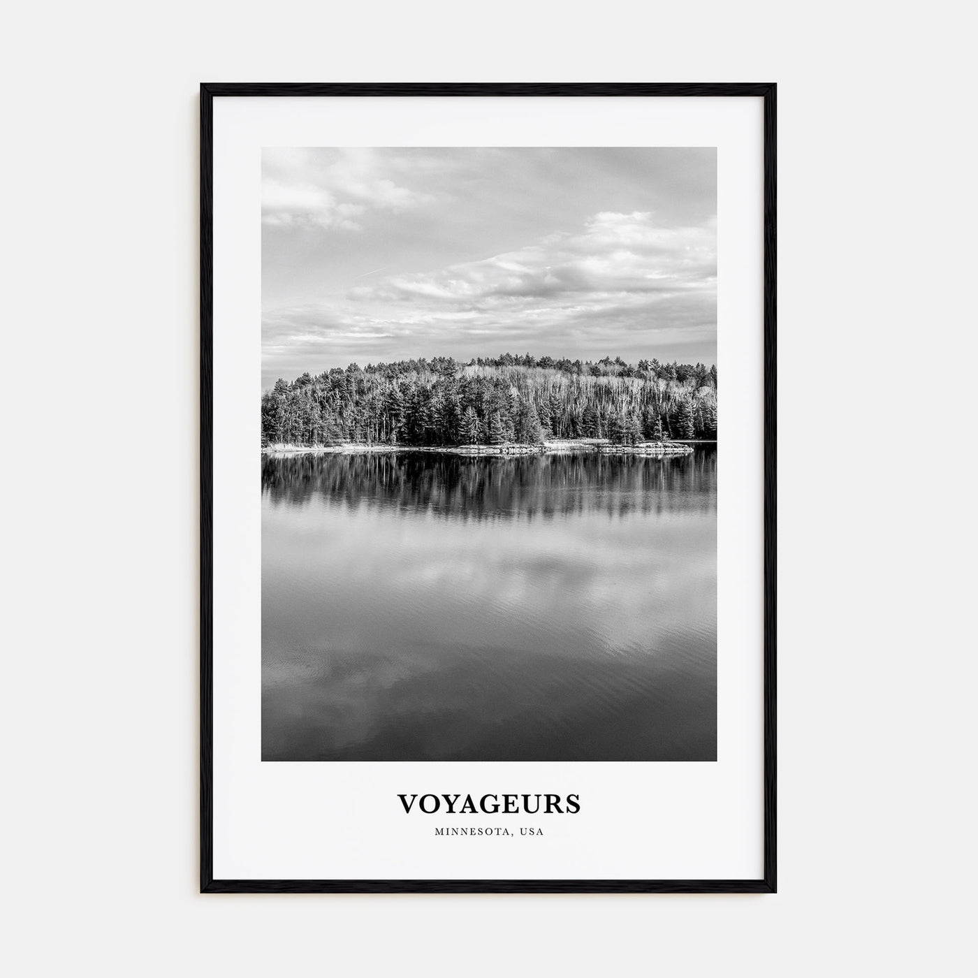 Voyageurs National Park Portrait B&W Poster