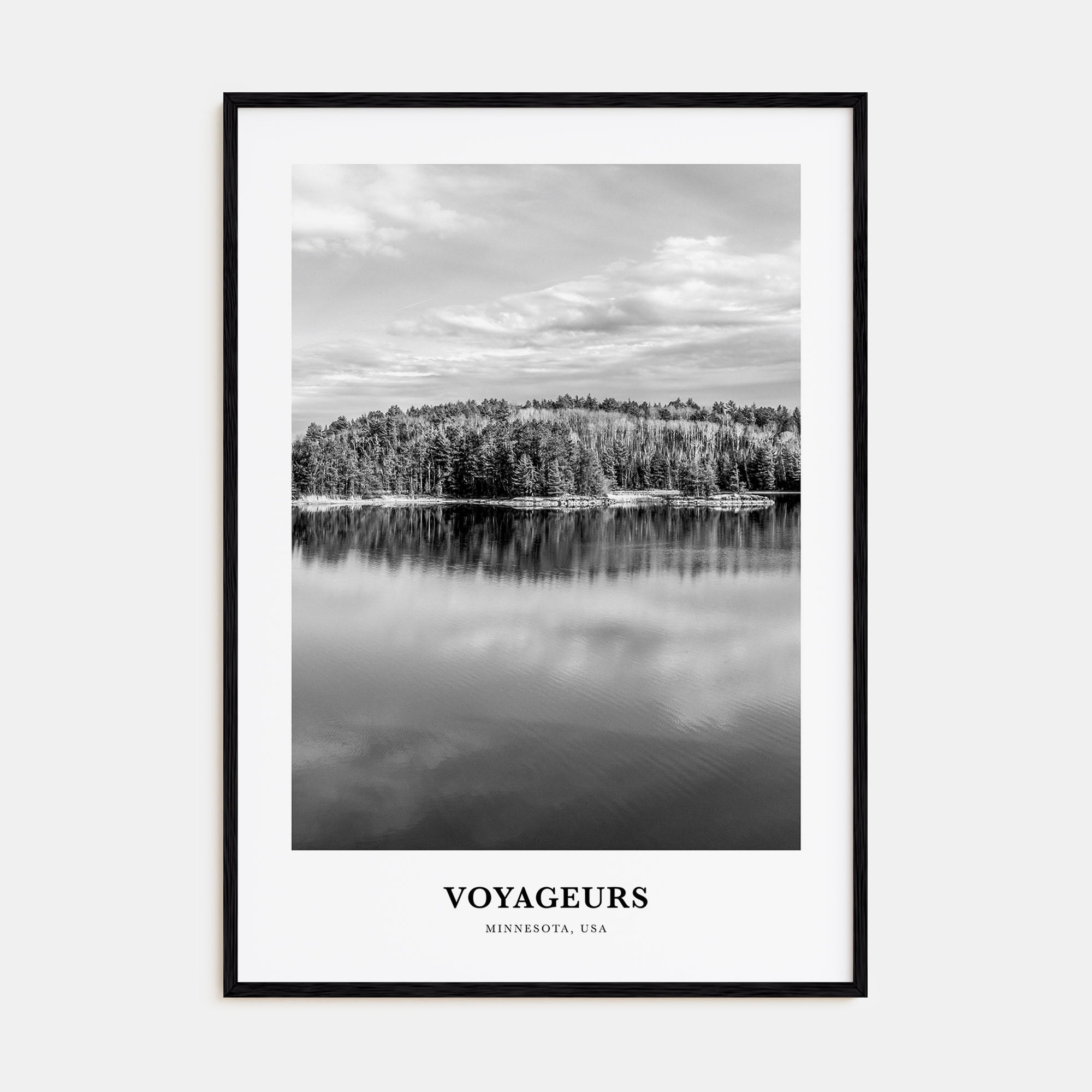 Voyageurs National Park Portrait B&W Poster