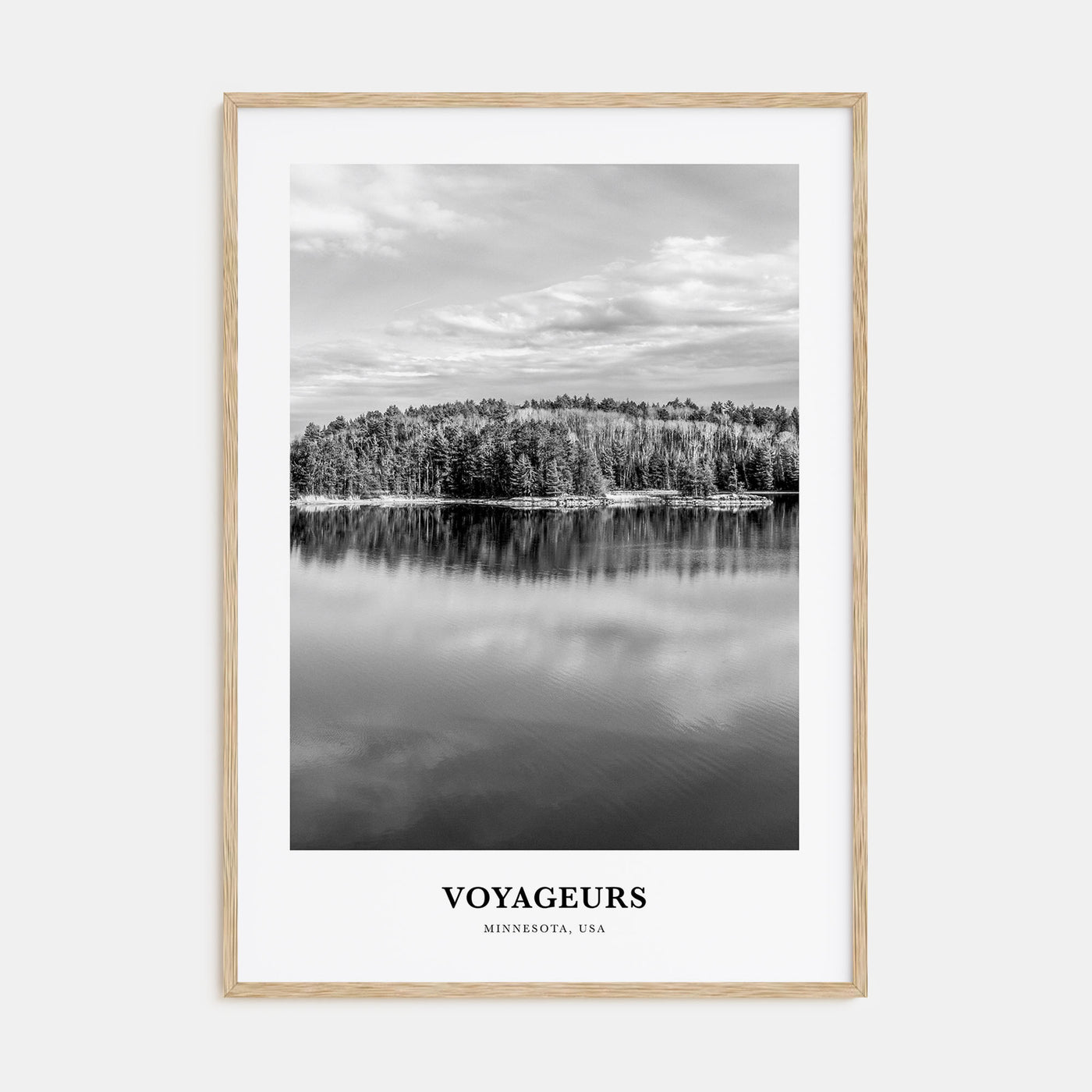 Voyageurs National Park Portrait B&W Poster