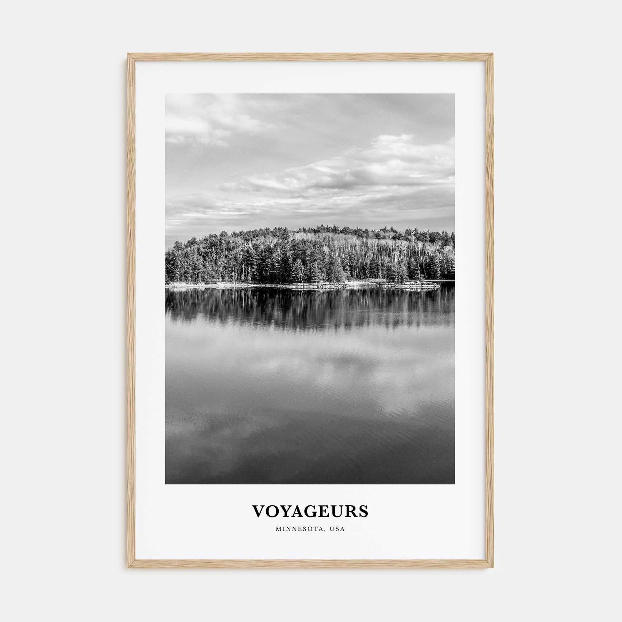 Voyageurs National Park Portrait B&W Poster