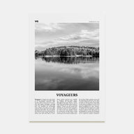 Voyageurs National Park Travel B&W Poster