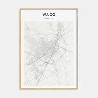 Waco Map Portrait Poster
