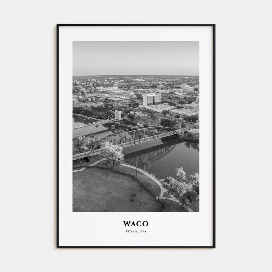 Waco Portrait B&W Poster