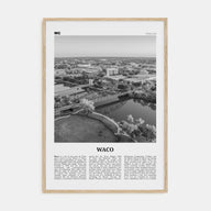 Waco Travel B&W Poster