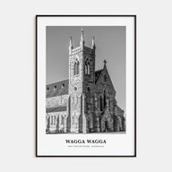 Wagga Wagga Portrait B&W Poster