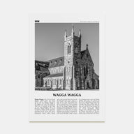 Wagga Wagga Travel B&W Poster