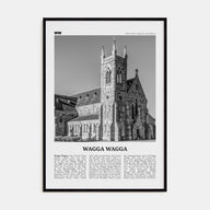 Wagga Wagga Travel B&W Poster