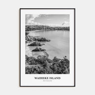 Waiheke Island Portrait B&W Poster