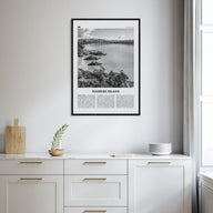 Waiheke Island Travel B&W Poster