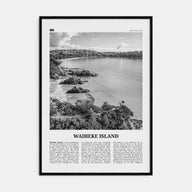 Waiheke Island Travel B&W Poster