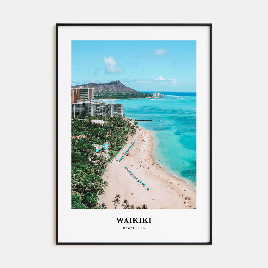 Waikiki Portrait Color Poster